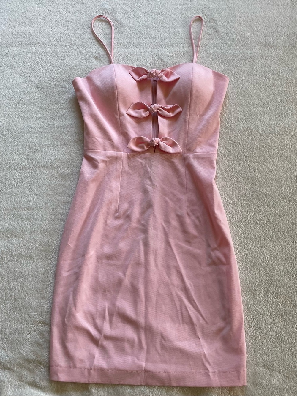 Pastel Pink Bodycon Mini Dress